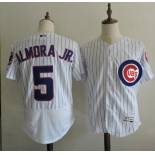 Men's Chicago Cubs #5 Albert Almora Jr. White Home 2016 Flexbase Majestic Baseball Jersey