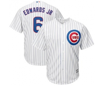 Men's Chicago Cubs 6 Carl Edwards Jr. Majestic Home White Cool Base Replica Player Jersey