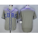 Men's Chicago Cubs Blank 2014 Grey New Cool Base Jersey