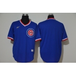 Men's Chicago Cubs Blank Blue Throwback Cooperstown Stitched MLB Cool Base Nike Jersey
