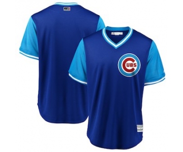 Men's Chicago Cubs Blank Majestic Royal 2018 Players' Weekend Team Jersey