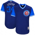 Men's Chicago Cubs Jon Lester Lester Majestic Royal 2017 Players Weekend Authentic Jersey