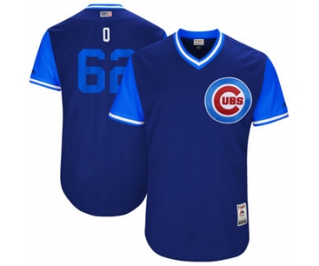 Men's Chicago Cubs Jose Quintana Q Majestic Royal 2017 Players Weekend Authentic Jersey