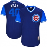 Men's Chicago Cubs Willson Contreras Willy Majestic Royal 2017 Players Weekend Authentic Jersey