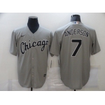 Men's Chicago White Sox #7 Tim Anderson Grey Stitched MLB Cool Base Nike Jersey