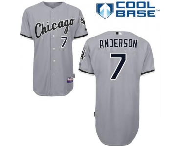 White Sox #7 Tim Anderson Grey Road Cool Base Stitched Youth Baseball Jersey