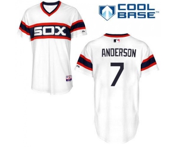 White Sox #7 Tim Anderson White Alternate Home Cool Base Stitched Youth Baseball Jersey