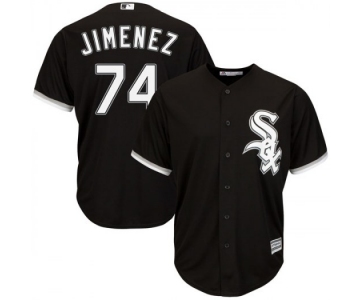 Men's Chicago White Sox #74 Eloy Jimenez Black Cool Base Jersey