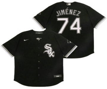 Men's Chicago White Sox #74 Eloy Jimenez Black Stitched MLB Cool Base Nike Jersey
