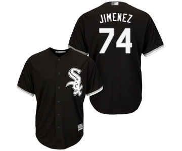 White Sox #74 Eloy Jimenez Black Cool Base Stitched Youth Baseball Jersey