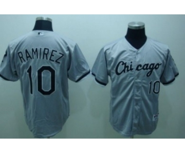 Chicago White Sox #10 Alexei Ramirez Gray Jersey