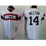 Chicago White Sox #14 Bill Melton 1983 White Pullover Throwback Jersey