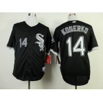 Chicago White Sox #14 Paul Konerko Black Jersey