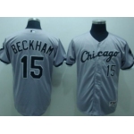 Chicago White Sox #15 Gordon Beckham Gray Jersey