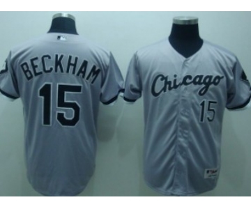 Chicago White Sox #15 Gordon Beckham Gray Jersey