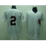 Chicago White Sox #2 Nellie Fox 1959 White Throwback Jersey