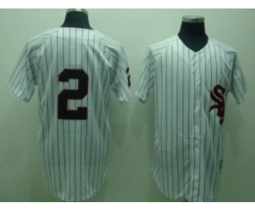 Chicago White Sox #2 Nellie Fox 1959 White Throwback Jersey