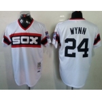 Chicago White Sox #24 Early Wynn 1983 White Pullover Throwback Jersey