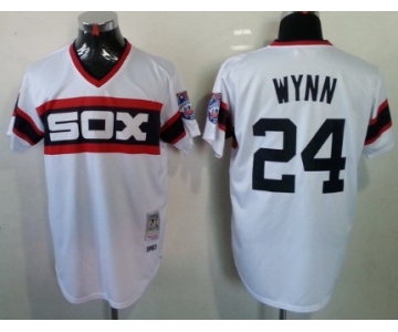 Chicago White Sox #24 Early Wynn 1983 White Pullover Throwback Jersey