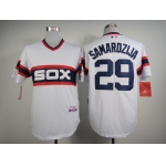 Chicago White Sox #29 Jeff Samardzija 1983 White Pullover Jersey