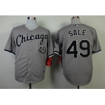 Chicago White Sox #49 Chris Sale Gray Jersey