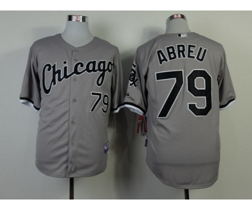 Chicago White Sox #79 Jose Abreu Gray Jersey