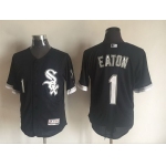 Men's Chicago White Sox #1 Adam Eaton Black 2016 Flexbase Majestic Baseball Jersey