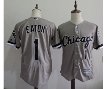 Men's Chicago White Sox #1 Adam Eaton Gray Road 2016 Flexbase Majestic Baseball Jersey