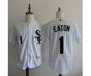 Men's Chicago White Sox #1 Adam Eaton White Home 2016 Flexbase Majestic Baseball Jersey