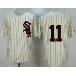 Men's Chicago White Sox #11 Luis Aparicio 1959 Cream Mitchell & Ness Throwback Jersey