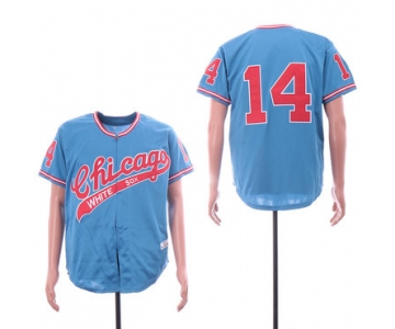 Men's Chicago White Sox #14 Bill Melton Light Blue 1972 Throwback Jersey