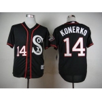 Men's Chicago White Sox #14 Paul Konerko 2015 Black Jersey