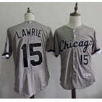 Men's Chicago White Sox #15 Brett Lawrie Gray Road 2016 Flexbase Majestic Baseball Jersey