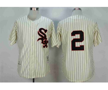 Men's Chicago White Sox #2 Nellie Fox Cream 1959 Throwback Jersey