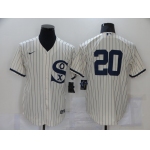 Men's Chicago White Sox #20 Danny Mendick 2021 Cream Field of Dreams Cool Base Stitched Nike Jersey