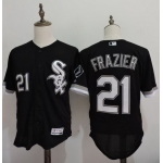 Men's Chicago White Sox #21 Todd Frazier Black 2016 Flexbase Majestic Baseball Jersey