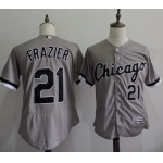 Men's Chicago White Sox #21 Todd Frazier Gray Road 2016 Flexbase Majestic Baseball Jersey