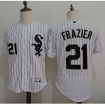 Men's Chicago White Sox #21 Todd Frazier White Home 2016 Flexbase Majestic Baseball Jersey