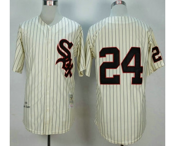 Men's Chicago White Sox #24 Early Wynn 1959 Cream Throwback Jersey