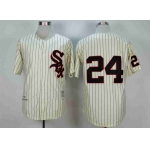 Men's Chicago White Sox #24 Early Wynn Cream 1959 Throwback Jersey