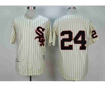 Men's Chicago White Sox #24 Early Wynn Cream 1959 Throwback Jersey