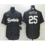 Men's Chicago White Sox #25 Sam Abbott Black 2021 City Connect Stitched MLB Cool Base Nike Jersey