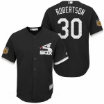 Men's Chicago White Sox #30 David Robertson Black 2017 Spring Training Stitched MLB Majestic Cool Base Jersey