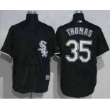 Men's Chicago White Sox #35 Frank Thomas Black New Cool Base Stitched MLB Jersey