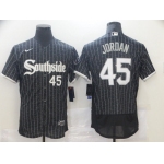 Men's Chicago White Sox #45 Michael Jordan Black 2021 City Connect Stitched MLB Flex Base Nike Jersey