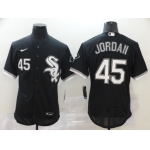 Men's Chicago White Sox #45 Michael Jordan Black Stitched MLB Flex Base Nike Jersey