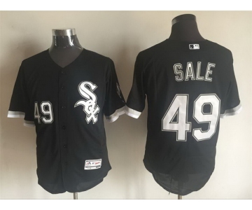 Men's Chicago White Sox #49 Chris Sale Black 2016 Flexbase Majestic Baseball Jersey