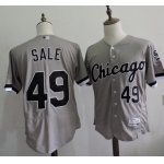 Men's Chicago White Sox #49 Chris Sale Gray Road 2016 Flexbase Majestic Baseball Jersey