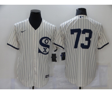 Men's Chicago White Sox #73 Yermin Mercedes 2021 Cream Field of Dreams Cool Base Stitched Nike Jersey