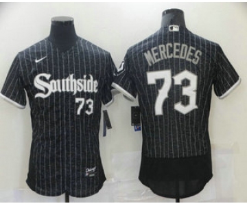 Men's Chicago White Sox #73 Yermin Mercedes Black 2021 City Connect Stitched MLB Flex Base Nike Jersey